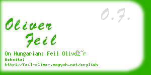 oliver feil business card
